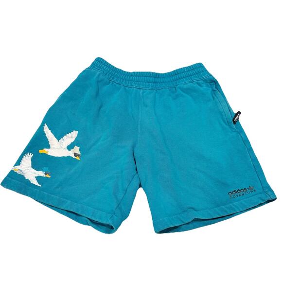 adidas Other - ADIDAS ADVENTURE GRAPHIC SHORTS Painted Geese W Hats Size Medium Blue
